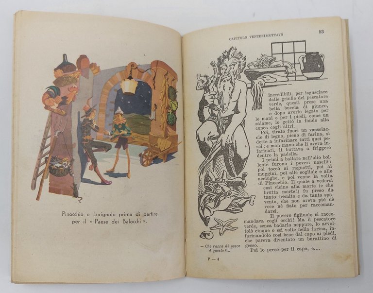 Le avventure di Pinocchio. Storia di un burattino.&amp;nbsp;Illustrazioni a colori e in nero di Carlo Vitoli Russo.&amp;nbsp;