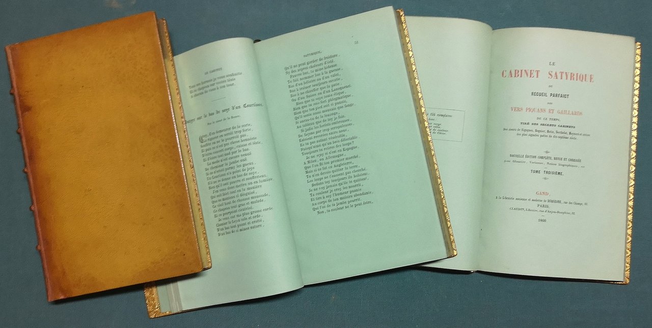 Le cabinet satyrique ou recueil parfaict des vers piquans et …