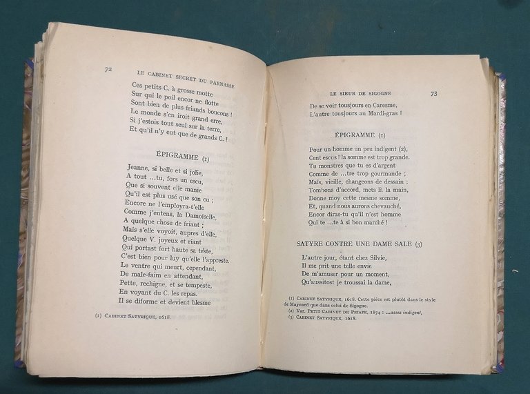 Le cabinet secret du Parnasse. Mathurin Regnier et les satyriques. …