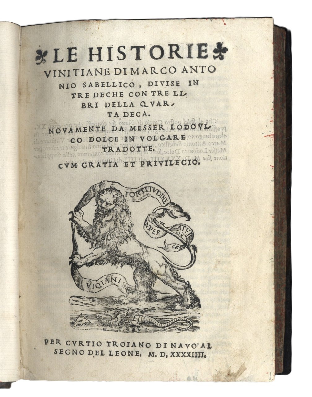 Le Historie Vinitiane,&amp;nbsp;divise in tre deche. Con tre libri della … | Immagine principale