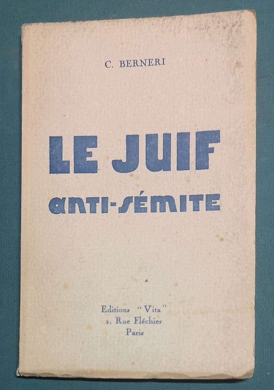 Le Juif anti-sémite.