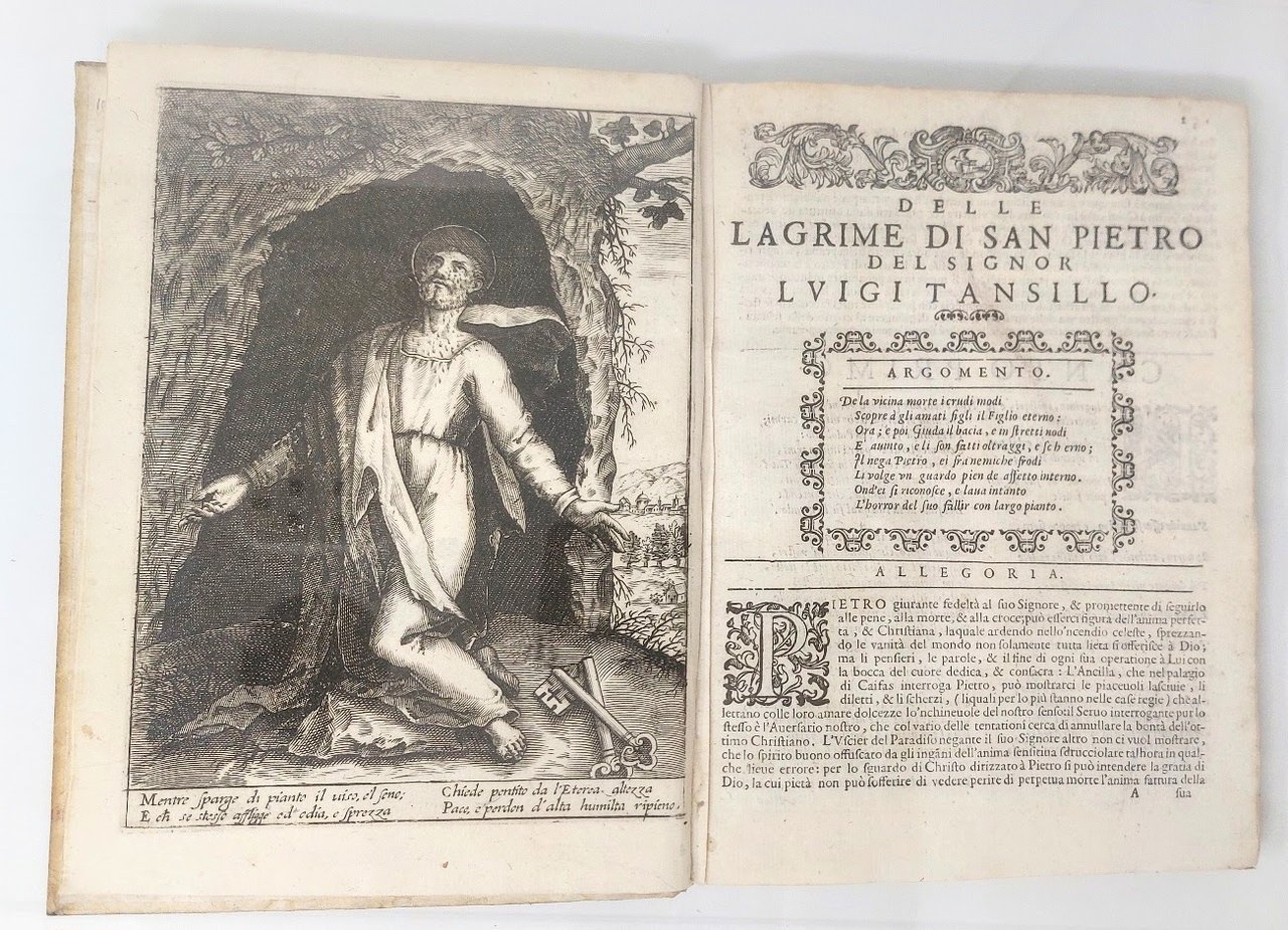 Le lagrime di San Pietro,&amp;nbsp;cavate dal suo proprio originale. Poema …