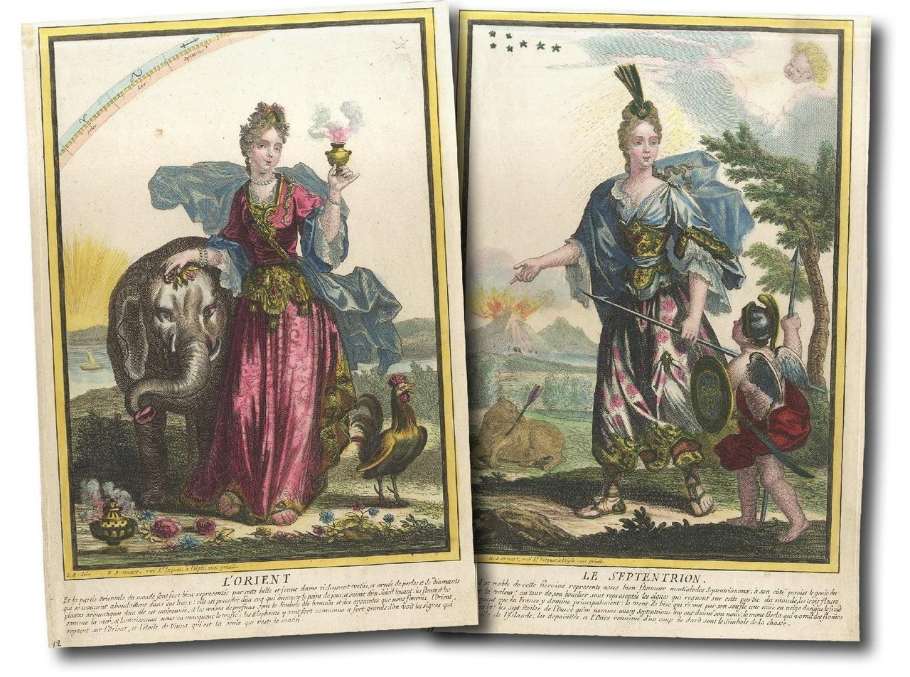 Le midy-Le septentrion-L’occident-L’orient