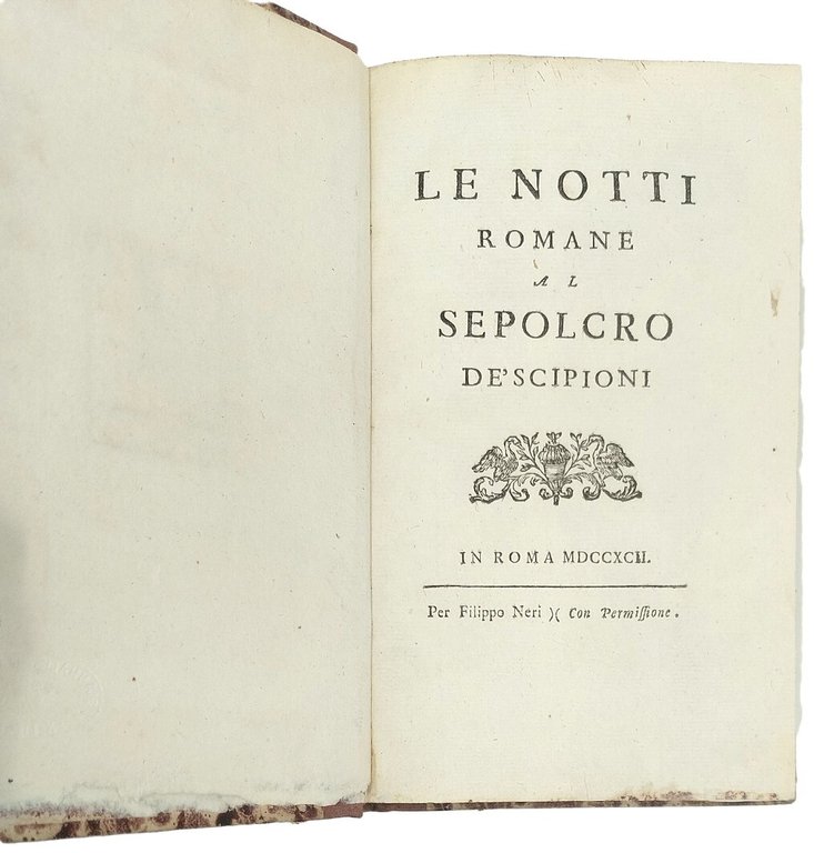 Le notti romane al sepolcro de' Scipioni.