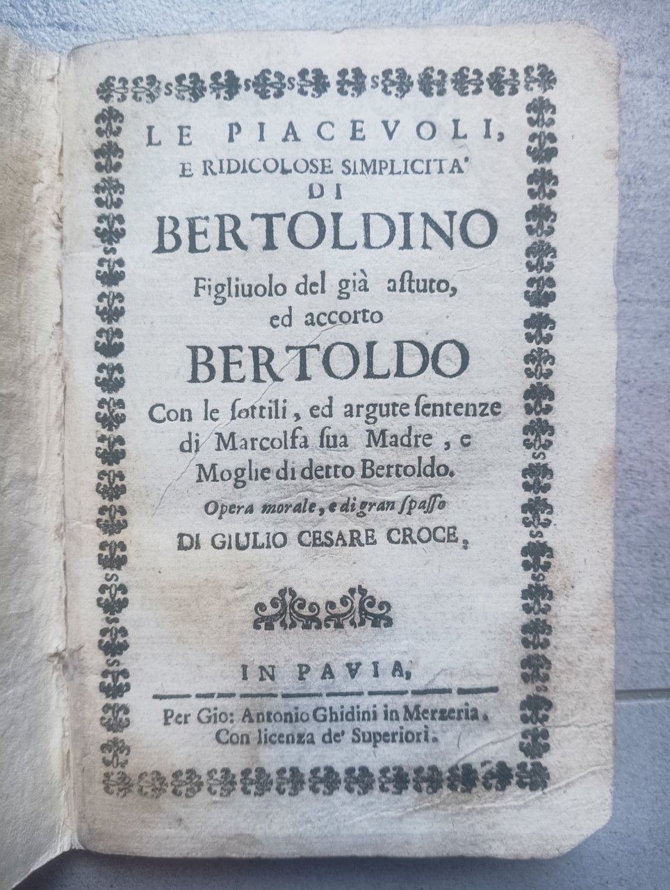 Le piacevoli, e ridicolose simplicit&amp;agrave; di Bertoldino Figliuolo del gi&amp;agrave; … | Immagine principale
