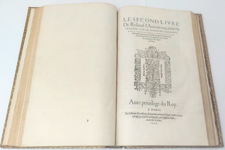 Le Premier Livre (et Second et Troisiesme) de Roland l'Amoureux, …