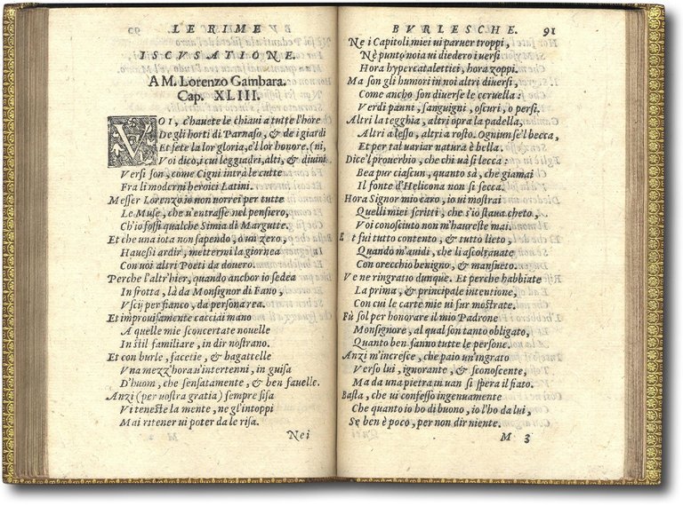 Le rime burlesche, sopra varii, et piaceuoli soggetti; indrizzate &amp;agrave; …