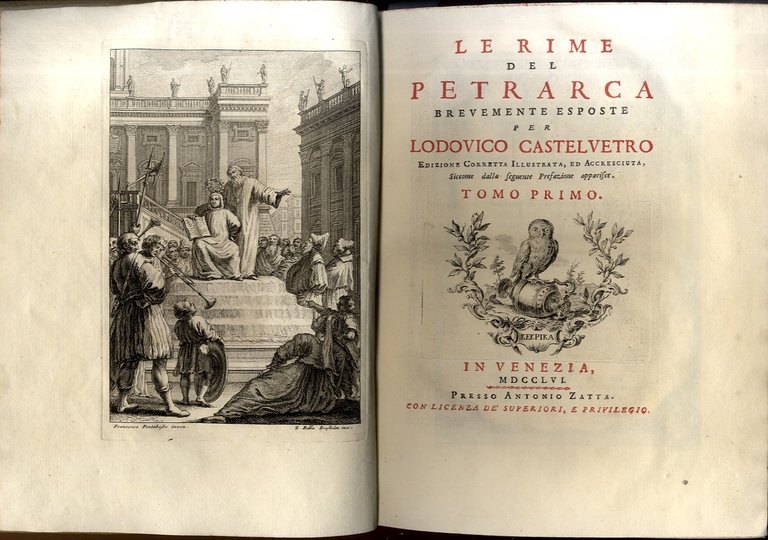 Le Rime del Petrarca, brevemente esposte per Lodovico Castelvetro. Edizione corretta, …