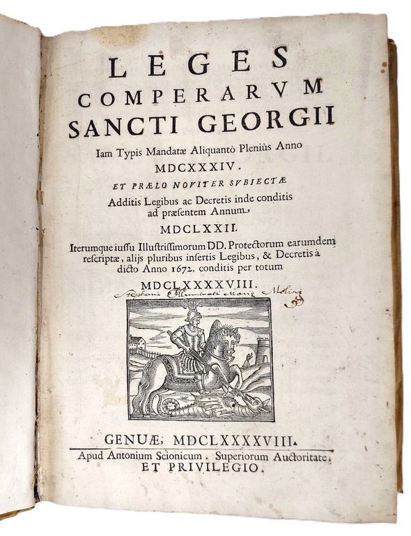 LEGES COMPERARUM SANCTI GEORGII iam typis mandatae aliquanto plenius anno … | Immagine Gallery 2