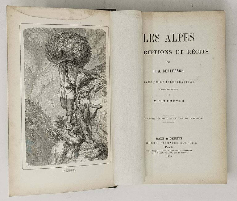Les Alpes descriptions et récits avec seize illustrations