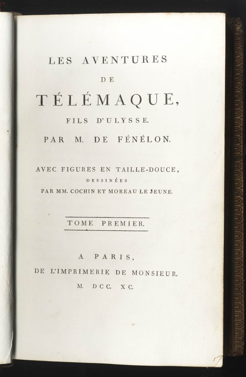 Les Aventures de T&amp;eacute;l&amp;eacute;maque, fils d'Ulyse.