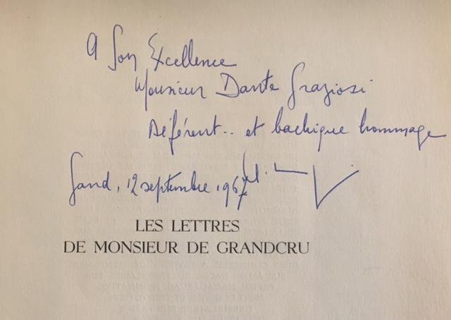 Les lettres de Monsieur de Grandcru,