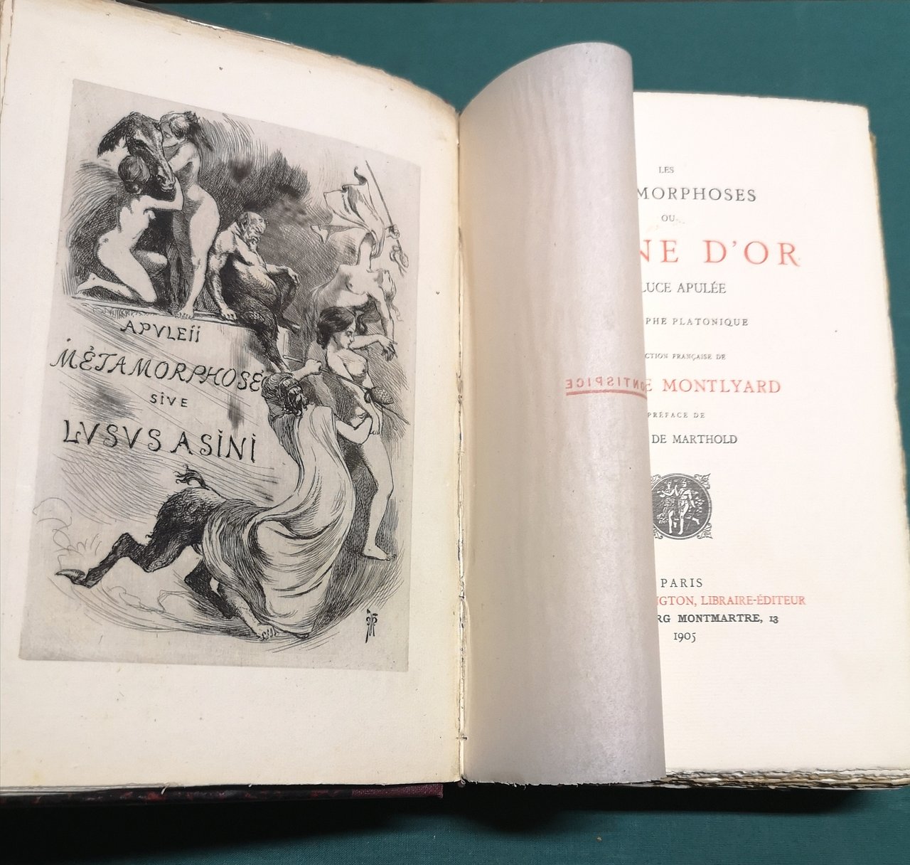 Les Métamorphoses ou L'Asne d'or.