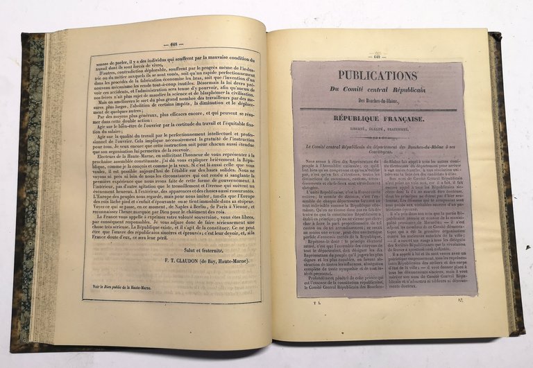 Les murailles r&amp;eacute;volutionnaires. Collection compl&amp;egrave;te des proclamations, professions de foi, …