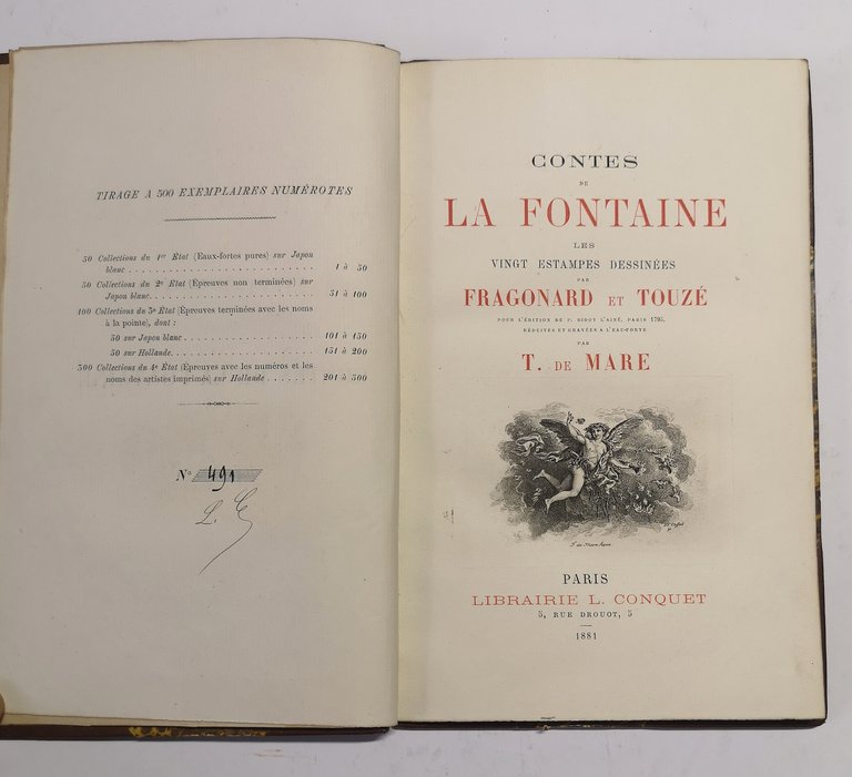 Les vingt estampes dessin&amp;eacute;es par Fragonard et Touz&amp;eacute; pour l'&amp;eacute;dition …