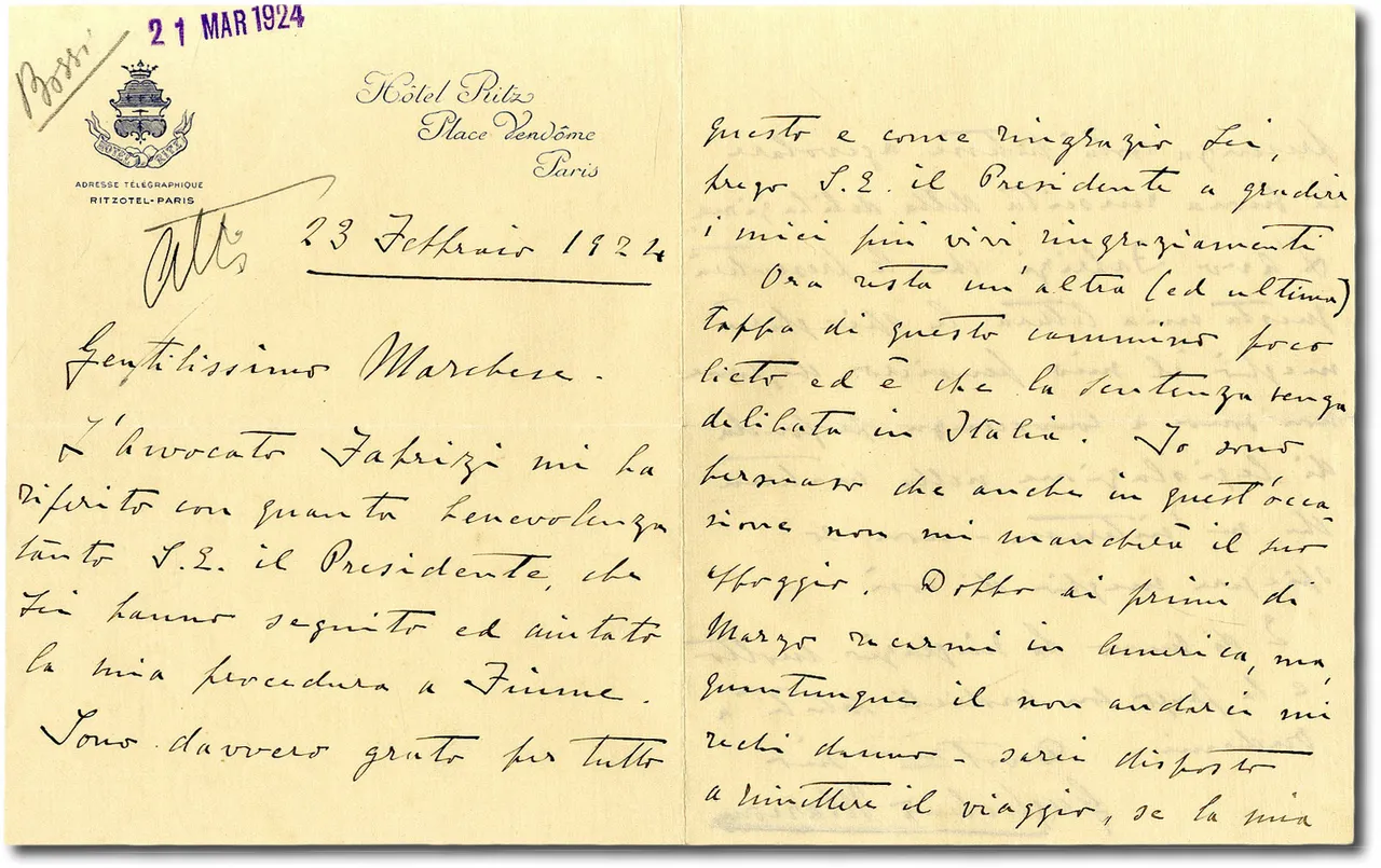 Lettera autografa dedicata al tema del divorzio. | Immagine principale