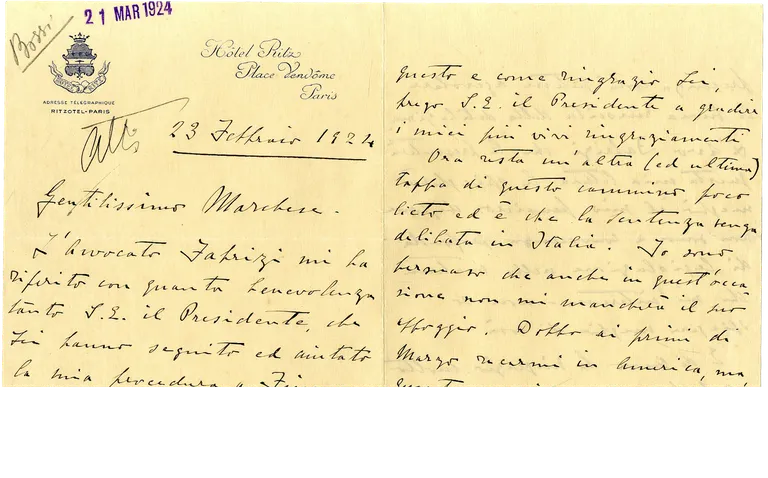 Lettera autografa dedicata al tema del divorzio. | Immagine Gallery 2