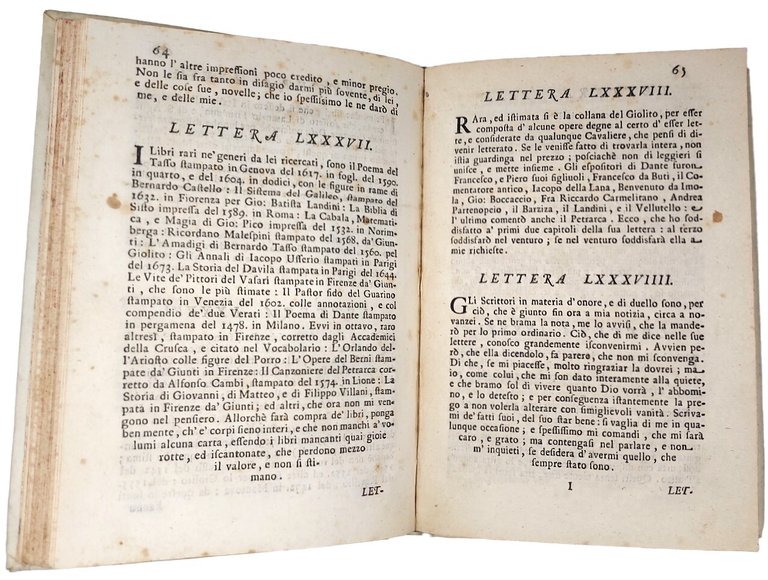 Lettere d'un accademico fiorentino ad un cavaliere suo amico. Parte … | Immagine Gallery 2