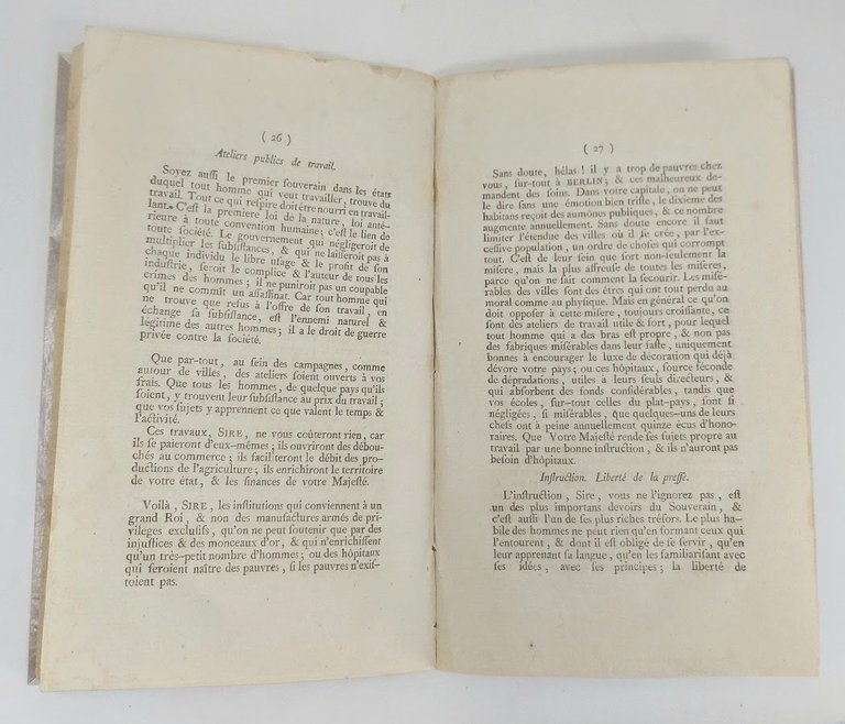 Lettre remise &amp;agrave; Fr&amp;eacute;deric-Guillaume II. roi regnant de Prusse, le …
