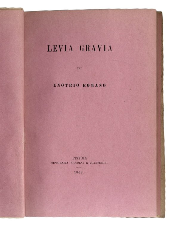 Levia Gravia, Enotrio Romano | Immagine Gallery 2