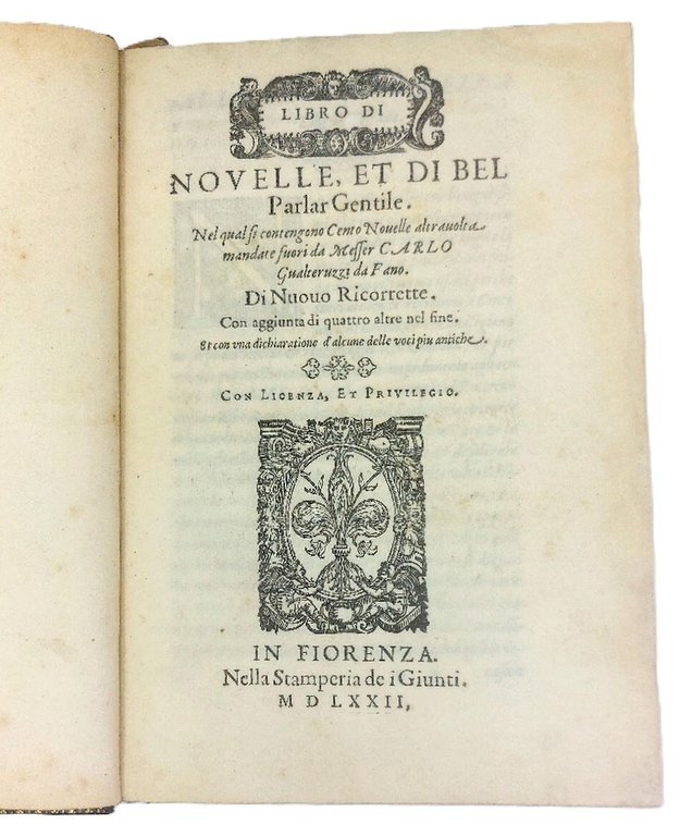 Libro di Novelle, et di bel Parlar Gentile. Nel qual si …