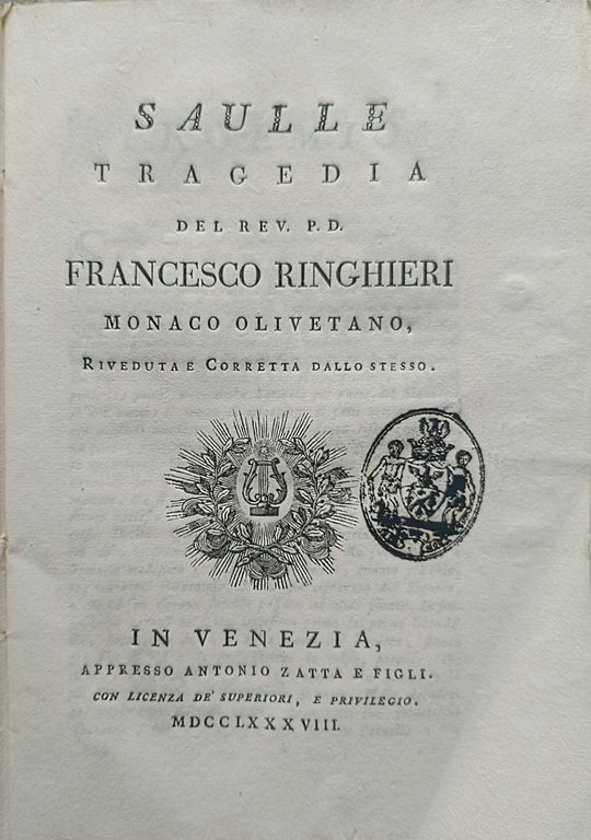 Tragedie del P.D.F. Ringhieri Monaco Olivetano,