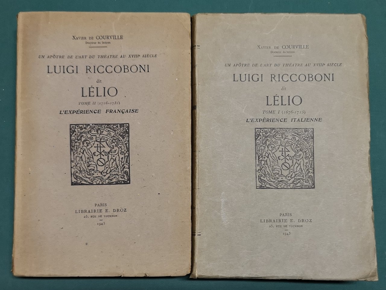 Luigi Riccoboni dit Lélio Un apôtre de l'art du Théatre …