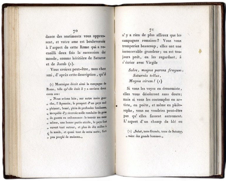 M&amp;eacute;moire sur les anciens monuments de Rome. (Con:) CHATEAUBRIAND. Lettre …