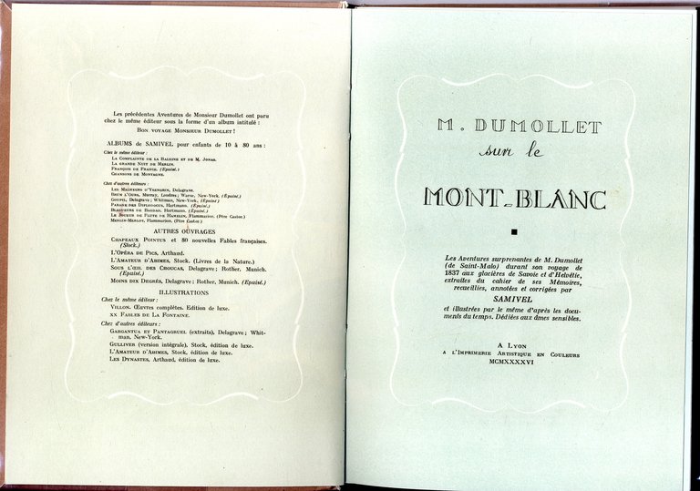 M. Dumollet sur le Mont-Blanc. Les Aventures surprenantes de M. …