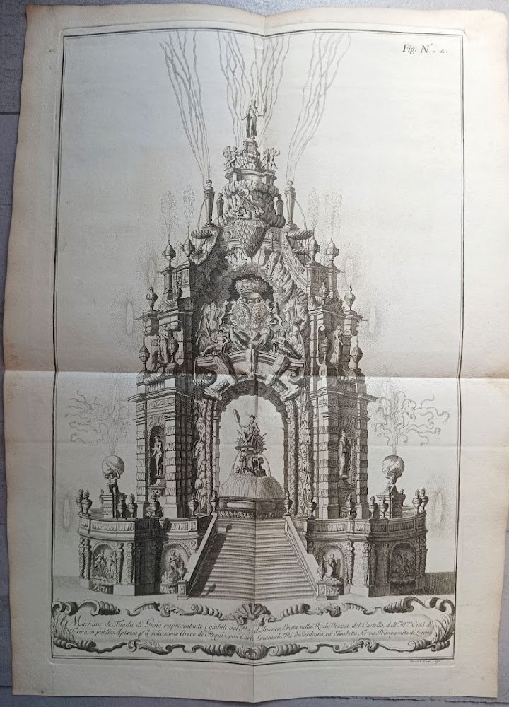 Machina dei Fuochi di Gioia rapresentante i giubili del Po, …