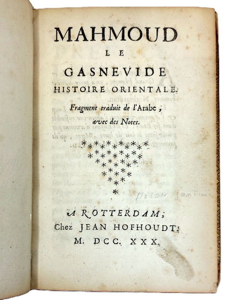 Mahmoud le Gasn&amp;eacute;vide.&amp;nbsp;Fragment traduit de l'Arabe, avec des notes.