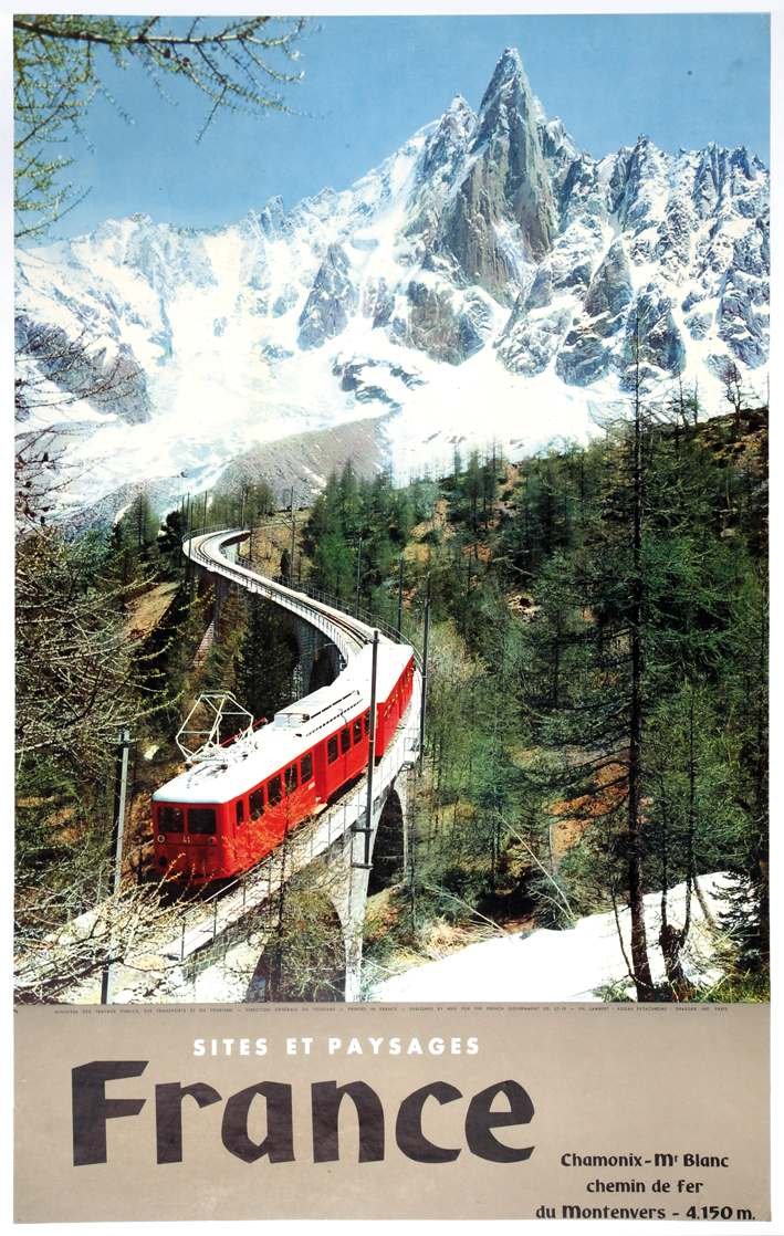 Manifesto Originale France, sites et Paysages.