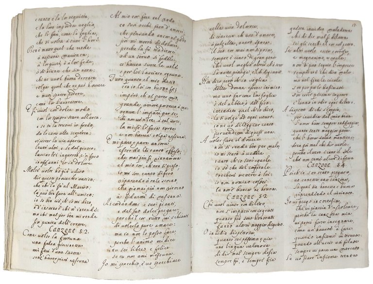 ( MANOSCRITTO) Canzone a ballo composte del magnifico Lorenzo de' …