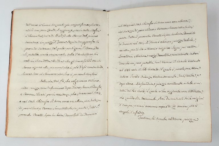 Manoscritto storico del 1743: ''RELAZIONE DELL'ORIGINE DELLA R.LE CASA DI …