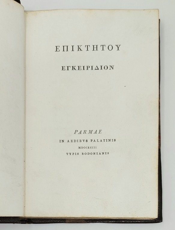 Manuale (testo greco e volgarizzamento).