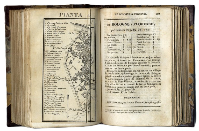 MANUEL DU VOYAGEUR EN ITALIE. Avec une ample notice sur …