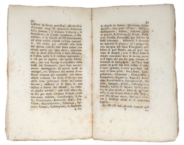 Memoria sul Tremuoto de&amp;rsquo; 26 Luglio del corrente Anno 1805&amp;hellip;