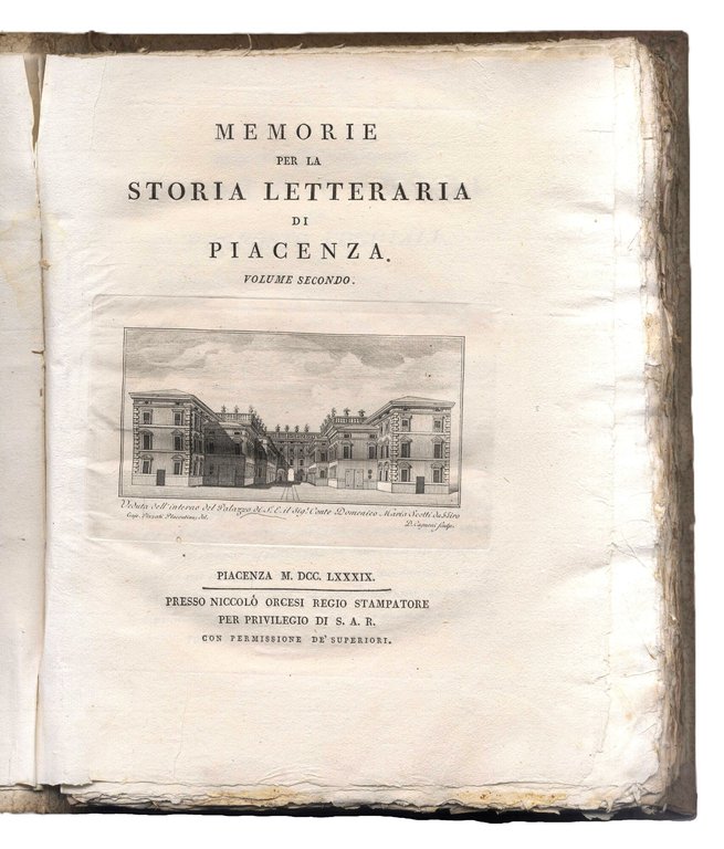Memorie per la storia letteraria di Piacenza.