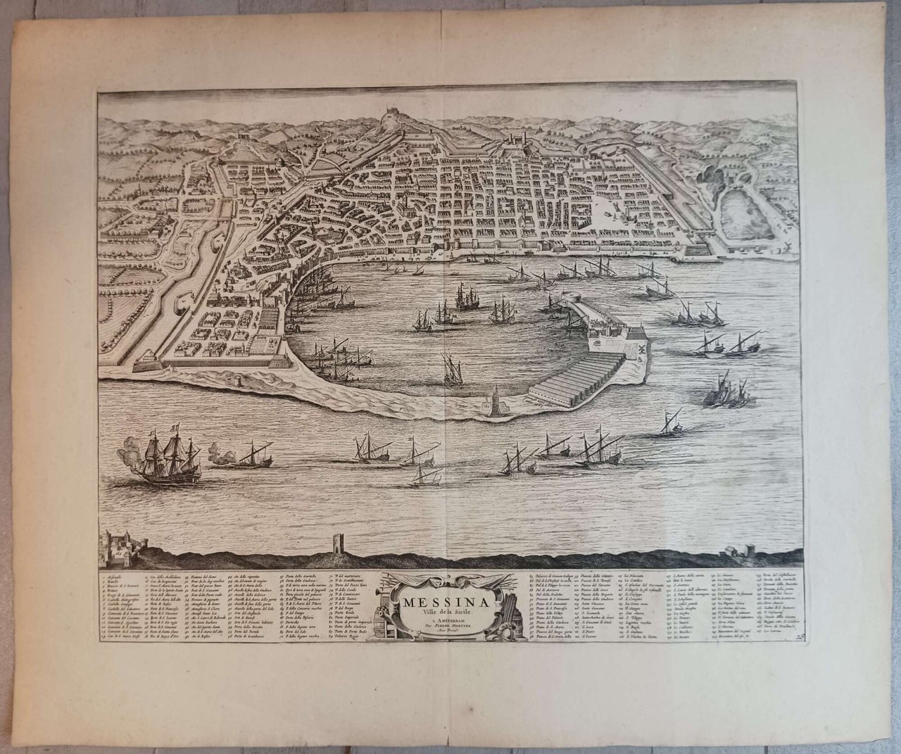 Messina - Ville de la Sicilie (Ristampa ottocentesca) | Immagine principale