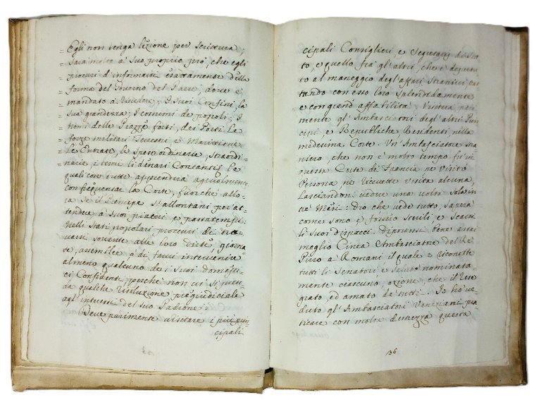 MISCELLANEA LETTERARIA E POLITICA - 4 Manoscritti in legatura coeva.