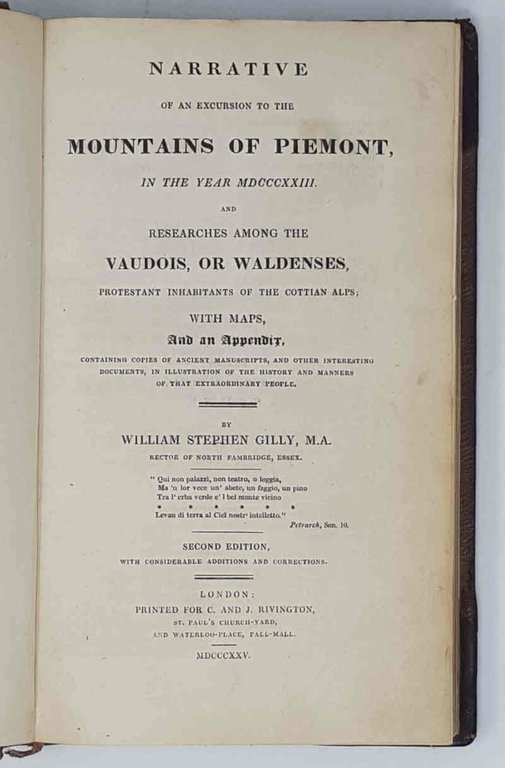 Narrative of an excursion of the mountains of Piemont in …