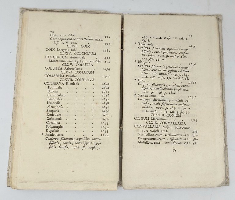 Nomenclator Linnaeanus Florae Pedemontanae.