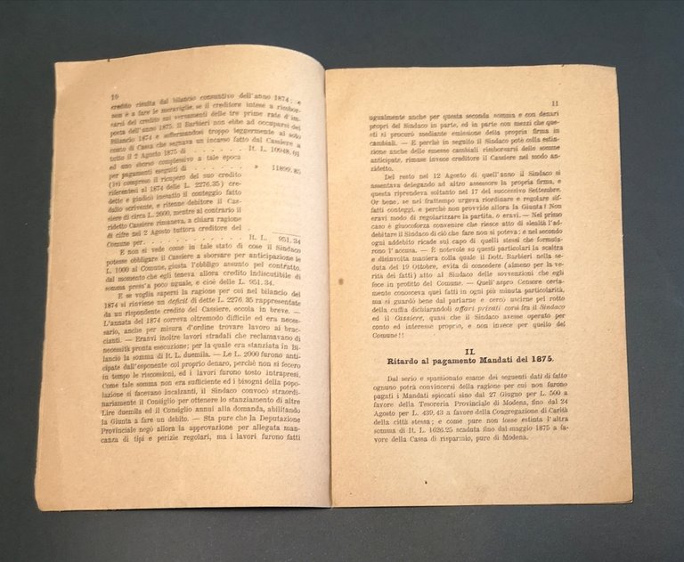 Note Documentate di Alfonso Guerzoni sulla Crisi Municipale in San …