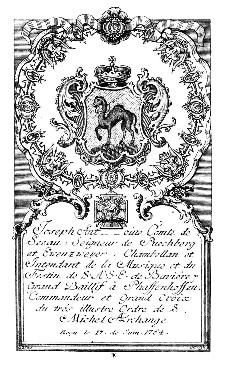 Nouveau Calendrier du trés illustre ORDRE EQUESTRE DE BAVIERE sous …