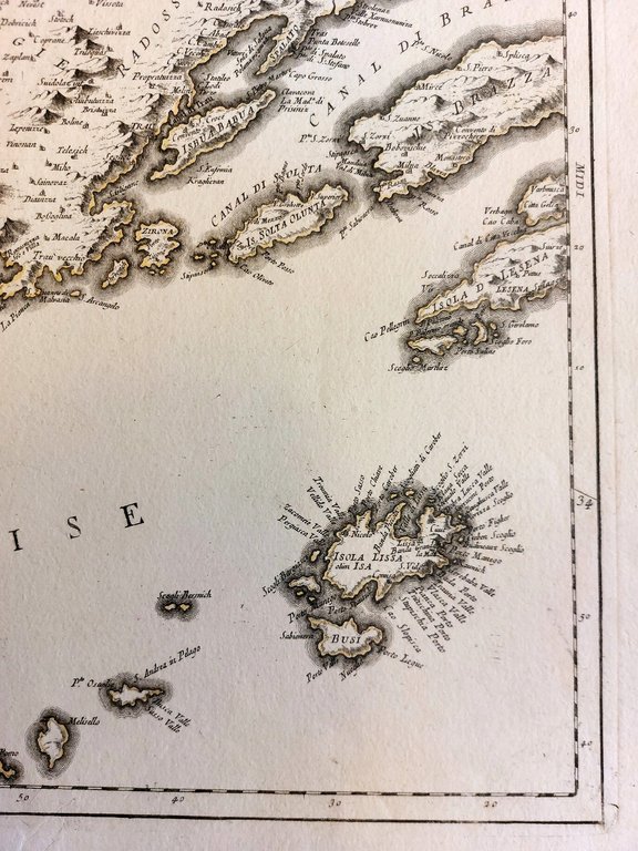 Nouvelle carte de la partie occidentale de Dalmatie, dressee sur …