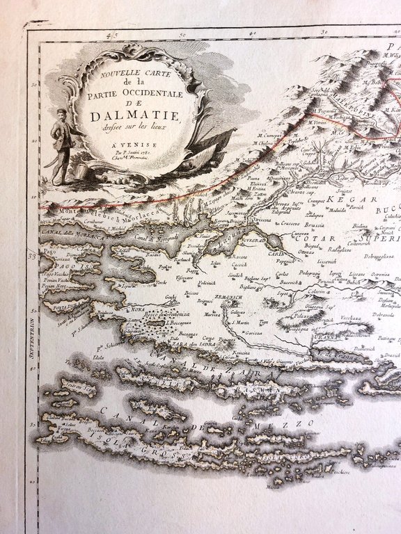 Nouvelle carte de la partie occidentale de Dalmatie, dressee sur …