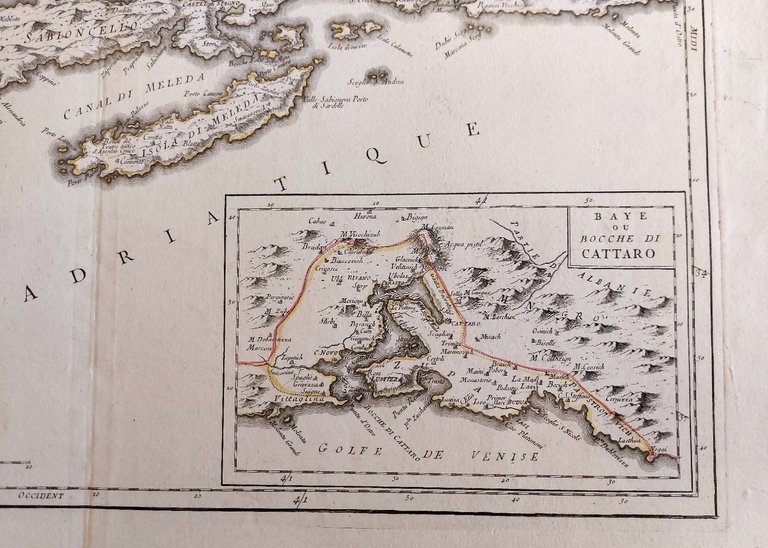 Nouvelle carte de la partie orientale de Dalmatie dress&amp;eacute;e sur …