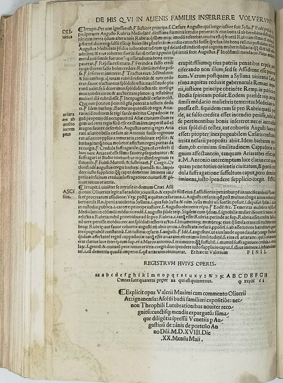 Noviter recognitus cum commentario historico...Oliverii Arzignanensi...ac Jodoci Badii Ascensii...&amp;nbsp;Additis Theophili …