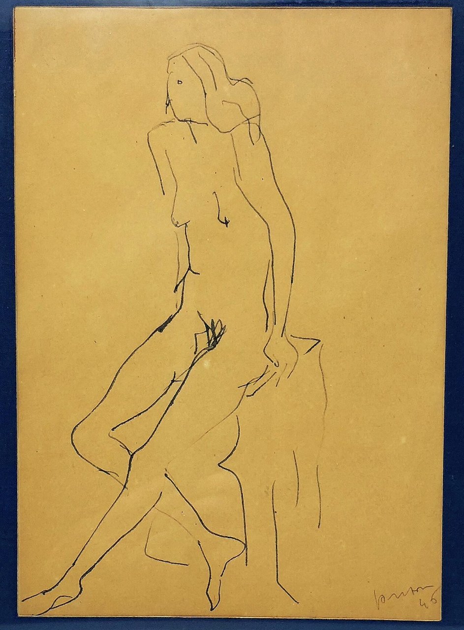 Nudo Femminile seduto.