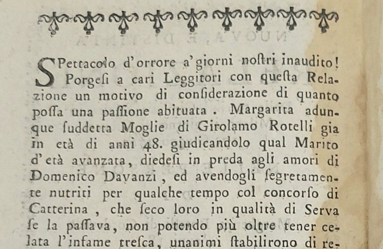 Nuova, e distinta relazione Della terribil Giustizia seguita in Milano …